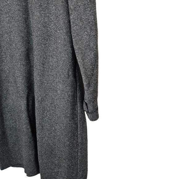 J Jill black Grey Long Cardigan 2 button Duster knit sweater sz M - Picture 5 of 5